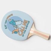 ク食べッキーを2個、朝に電話して 卓球ラケット (横)