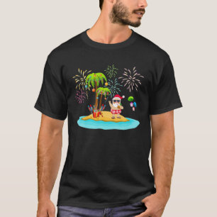 ク飾リスマスパームツリートロピカルクリスマスココヌ Tシャツ