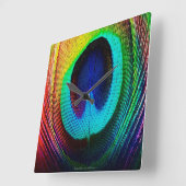 ク鮮やかジャク スクエア壁時計 (傾斜)