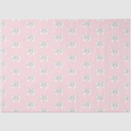 グلامピンクアクアブルーティファニーテーマホワイトリボン 薄葉紙