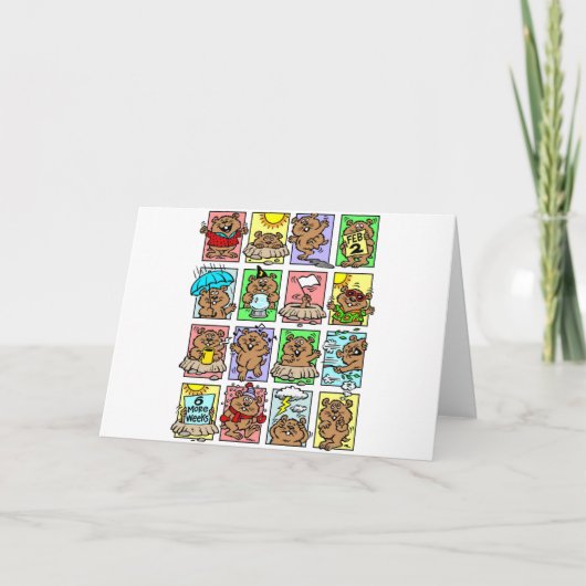 『グおもしろいラウンドホッグ·デイ』 カード (正面)