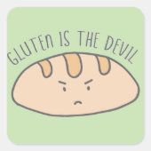 グおもしろいルテンは悪魔のシール スクエアシール (正面)