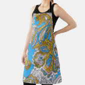 グはっきりしたランギー・イスラームサイケデリックオーナメント エプロン (インサイチュ)