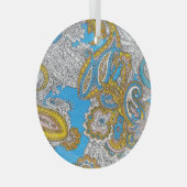 グはっきりしたランギー・イスラームサイケデリックオーナメント ガラスオーナメント (正面右)