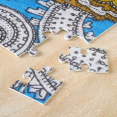 グはっきりしたランギー・イスラームサイケデリックオーナメント ジグソーパズル (側面)