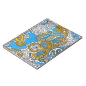 グはっきりしたランギー・イスラームサイケデリックオーナメント ノートブック (左側)