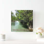 グァダルペ川グルエン，テキサス州  スクエア壁時計 (ホーム)