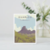 グァリコヴェネズエラアートヴィンテージトラベルイラストレーション ポストカード (スタンド正面)