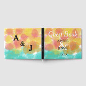 グアアートッシュ結婚モノグラム ゲストブック (全面)