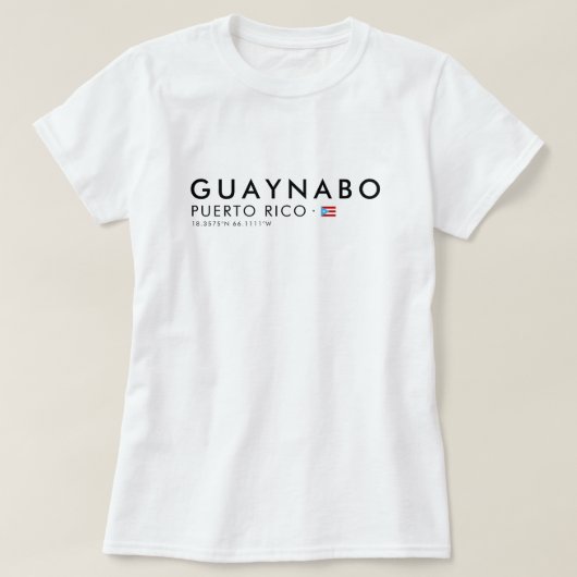グアイナボ プエルトリコ Tシャツ | Coordinates Tee (デザイン正面)