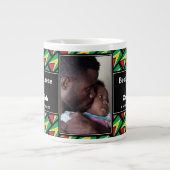 グアイ最高のパパガイアナ国旗パーソナライズされた写真 ジャンボコーヒーマグカップ (正面)