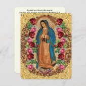 グアエレガントダスペインのルーペ葬儀祈りの言葉カード ノートカード (正面/裏面)