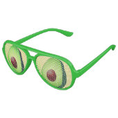 グアカモレおもしろいグリーンアボカドフルーツパーティーシェード アビエーターサングラス (アングル)