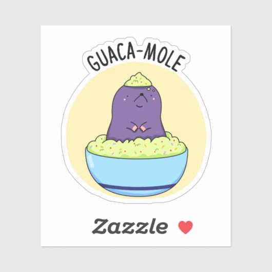 グアカモレおもしろいモールイングアカモールディップパン シール (シート)