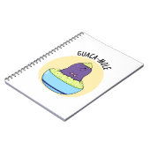 グアカモレおもしろいモールイングアカモールディップPUn ノートブック (左側)