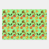 グアカモレとトルティーヤのチップ ラッピングペーパーシート (正面3)