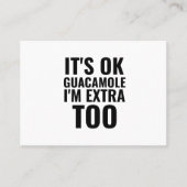 グアカモレアボカおもしろいドビーガン 名刺 (正面)