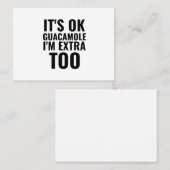 グアカモレアボカおもしろいドビーガン 名刺 (正面/裏面)
