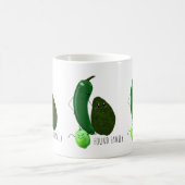 グアカモレファミリーミームウィズハラペーノアボカドライム コーヒーマグカップ (中央)