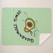 グアカモール時間 シェルパブランケット (正面(横))