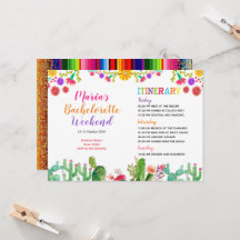 グアカモール・カクタス週末旅程招待状