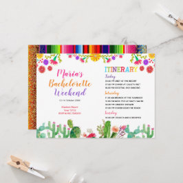 グアカモール・カクタス週末旅程招待状 招待状