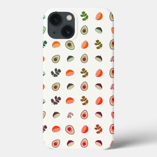 グアカモール，パターン，アボカド Case-Mate iPhoneケース (裏面)