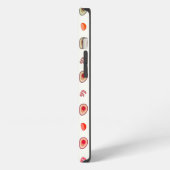 グアカモール，パターン，アボカド iPhoneケース (左側面)