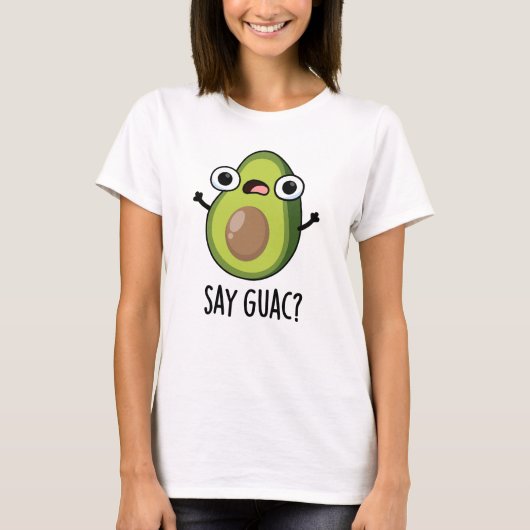 グアカモーレジョーク アボカドのパロディ Tシャツ (正面)