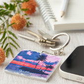グアカラフルドループカリブのアイランドウォータカラー キーホルダー (正面右)