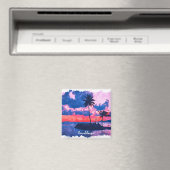 グアカラフルドループカリブのアイランドウォータカラー マグネット (インサイチュ (食洗機))