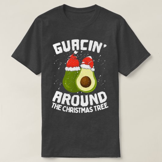 グアシンのまわりにザクリスマスツリー2 Tシャツ (デザイン正面)