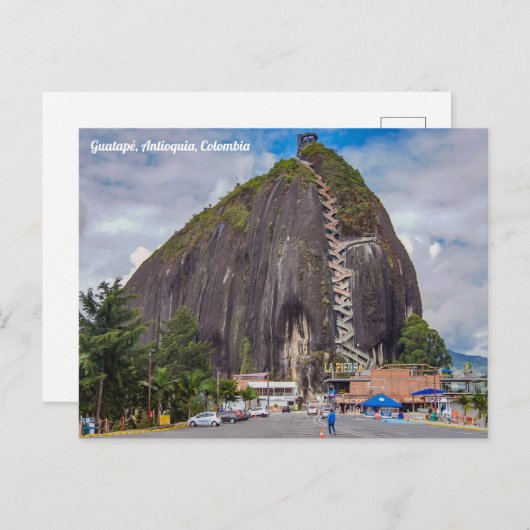 グアタペ、アンティオキア、コロンビア、ピエドラデルペニョル ポストカード (正面/裏面)