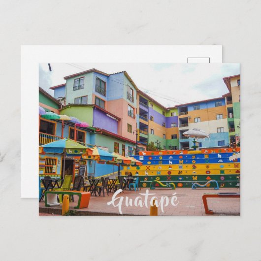 グアタペ，コロンビア，プラゾレタデロスソカロス ポストカード (正面/裏面)