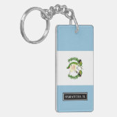 グアタマラの旗 キーホルダー (正面左)