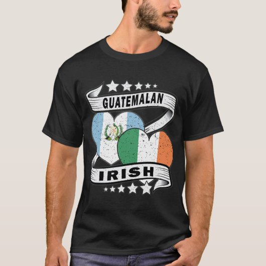 グアタマランおよびアイルランド国旗 Tシャツ (正面)