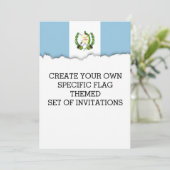 グアタマラ国旗 招待状 (スタンド正面)