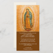 グアダスペインのルーペのご婦人の葬儀に感謝 サンキューカード (正面/裏面)