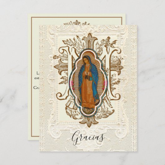 グアダスペインのルーペの葬儀に対して敬礼 サンキューカード (正面/裏面)
