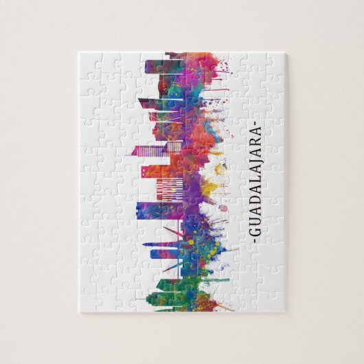 グアダラハラメキシコスカイライン ジグソーパズル (縦)