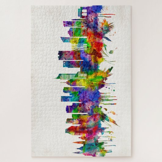 グアダラハラメキシコスカイライン ジグソーパズル (縦)