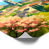 グアダラハラメキシコヴィンテージ旅行イラストレーション ポスター (角)