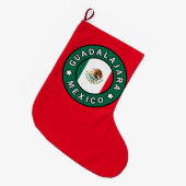 グアダラハラメキシコ ラージクリスマスストッキング (正面 (吊り時))