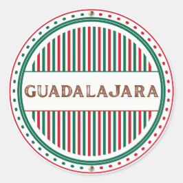 グアダラハラ市誇りエンブレム – メキシコのアイデンティティ ラウンドシール