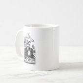 グアダラハラ、メキシコからのCalaveras コーヒーマグカップ (正面左)
