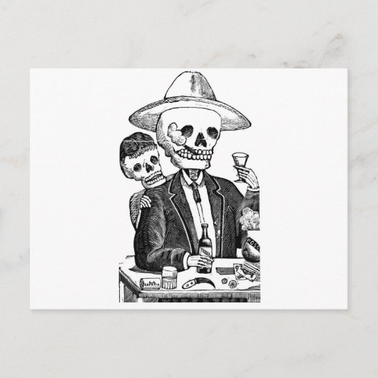 グアダラハラ、メキシコからのCalaveras ポストカード (正面)