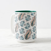 グアダルスペインのペの我々のヴァージンメアリーセピア ツートーンマグカップ (正面左)