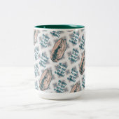 グアダルスペインのペの我々のヴァージンメアリーセピア ツートーンマグカップ (中央)