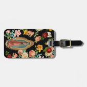 グアダルペのばら色のヴィンテージパターン ラゲッジタグ (正面横)