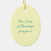 グアダルペのオーナメントの私達の女性 セラミックオーナメント (裏面)